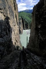 Rivière glaciaire à Willmore Wilderness Park Canada