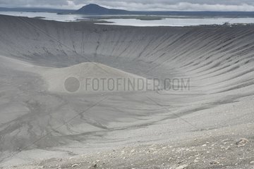 Krater des Hverfjall Stratovulcano in Island