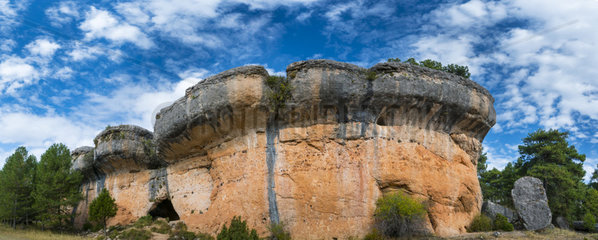 Rock Walls  Ciudad Encantada  Serranía de Cuenca Natural Park  Cuenca  Castilla - La Mancha  Spain  Europe