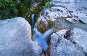 Aso Waterfall  Añisclo Canyon  Ordesa y Monte Perdido National Park  Huesca  Aragon  Spain  Europe