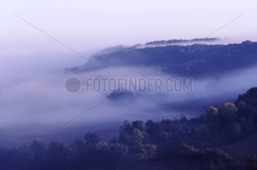 Brouillard dans la vallée de l'Auchie Gers