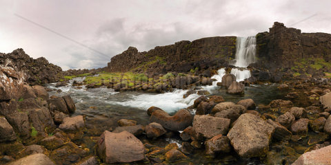 Thingvellir waterfall Iceland