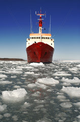 Oceanographic vessel Puerto Deseado   King George Island  South Shetland Islands  Antarctic Peninsula.