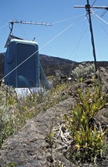 Station of transmission of the data of the volcanic activity