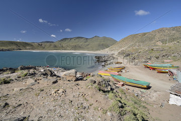 Limari Sur  Bay and Fishing Port  IV Region of Coquimbo  Chile