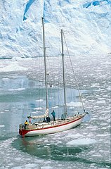 Canal Beagle  croisière sur le bateau le Kotick  glacier