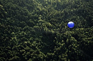 Hot air balloons festival Grand Bornand Alpes France