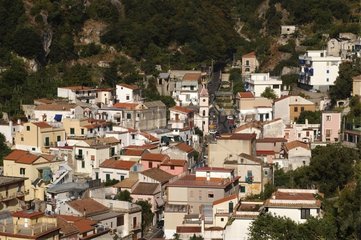 Stadt Cetara an der Amalfiküste Italia