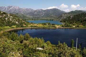 Bacina Lakes im Sommer Côte Dalmate Croatie
