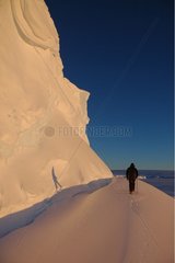 Hiking in Terre Adelie Antarctic