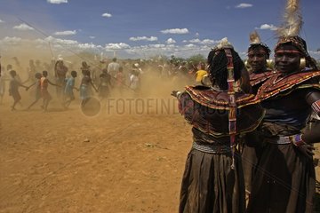 Women during Pokot Sapana Ceremony in Kenya