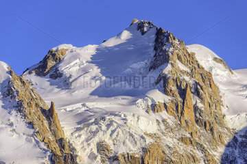 Mont Maudit (4465 m)  Mont Blanc massif seen from Aiguilles Rouges  Alps  Haute Savoie  France