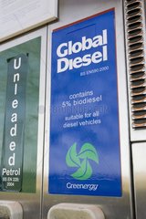 Kraftstoff mit Biodiesel zum Verkauf Gloucestershire England