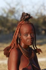 Young woman Himba Region Opuwo Kaokoland Namibia