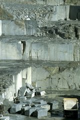 Mine de granit Larvikit Norvège