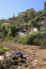 Abfall in den Vororten von Mamoudzou Mayotte