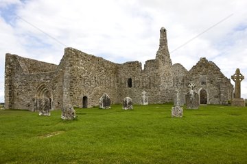 Das Kloster von Clonmacnoise in Irland