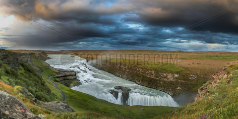 Gulfoss waterfall  Iceland