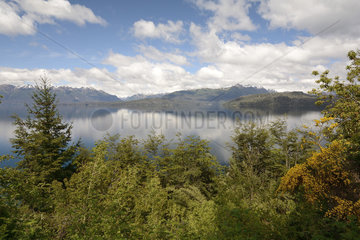 View of Nahuel Huapi Lake  near San Carlos de Bariloche  Nahuel Huapi National Park  Province of Rio Negro  Argentina