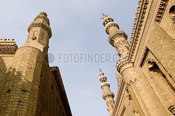 Mosque Al Rifai Minarets Cairo Egypt