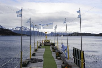 Pontoon of Ensanada Bay Tierra de Fuego Argentina