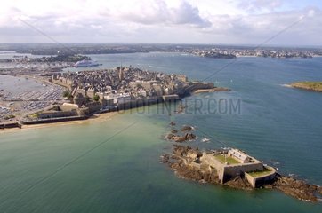 Air sight of Saint Malo Ille et Vilaine France