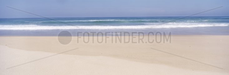 Plage de sable sur le littoral atlantique Gironde France