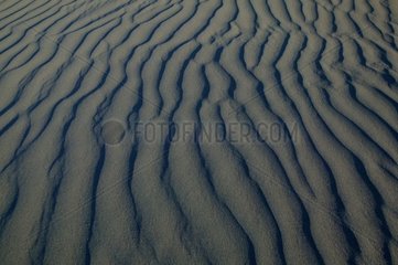 Effet du vent sur du sable gris Islande