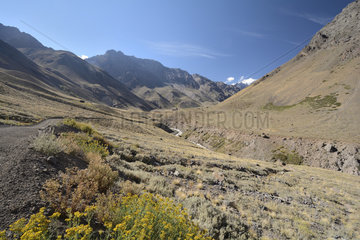 Valle de Juncal  Andes Mountains  V Valparaiso Region  Chile