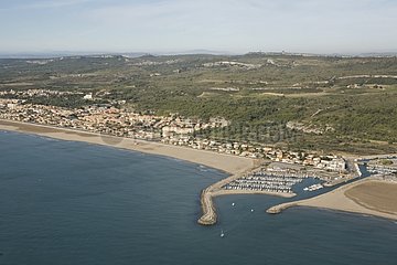 Narbonne-plage port on the Mediterranean