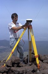 Measure difference in altitude by GPS on the Etna volcano