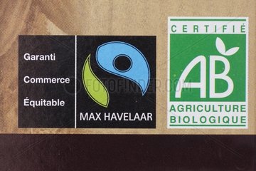 Logos Fair Trade und biologische Landwirtschaft