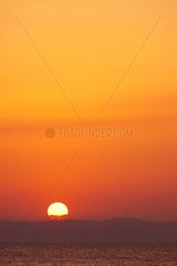 Sonnenuntergang auf der adriatischen kroatischen Meer