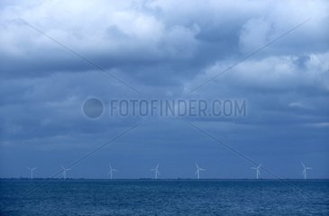Parc éolien de Boin vu depuis l'île de Noirmoutier Vendée