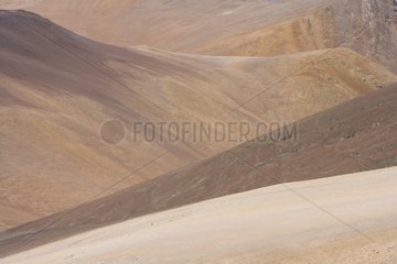 Mineralreiche Hügel in der Anden Atacama Desert Chile