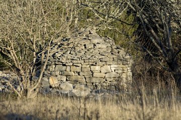 Shepherd hut dry stone - Ardèche France