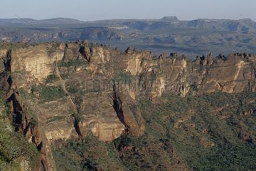 Rock escarpment of Chapada dos Guimaraes Brazil