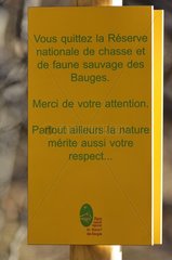 Panel information in the Massif des Bauges Savoie