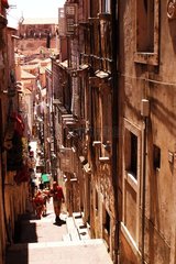 Gasse in der Stadt Dubrovnik Croatie
