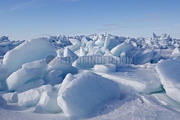 Ice Cap Aux Meule Madeleine Islands Quebec Kanada