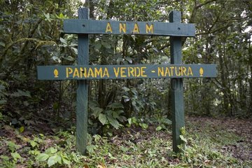 Entrance of Altos de Campana National Park Panama