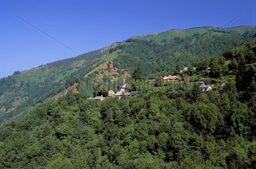 Village of Fontelles in the Pyrenees in Ariège