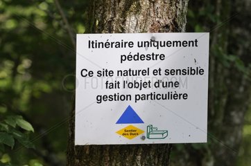 Tafel der Great Bog Trail Pile Doches Vosges France