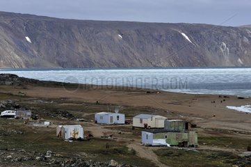 Hunter Huts and Twin Otter airstrip Somerset Island Nunavut