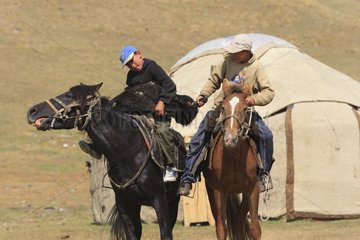 Equestrian Games in Ulach Taricht at Lake Son Kul - Kyrgyzstan