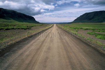 Route de terre d'Islande