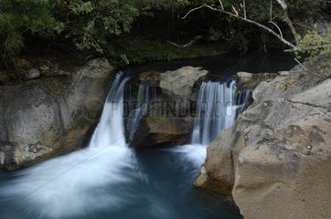 Waterfall on Rio Blanco in Rincon de la Vieja NP Costa Rica