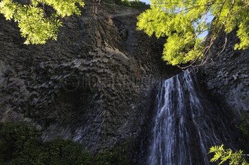 Der Wasserfall von Strahlen-Pic in Ardeche