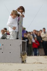 Relâchage d'un Phoque veau marin en Baie de Somme France