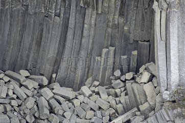 Basaltic organ pipes Iceland